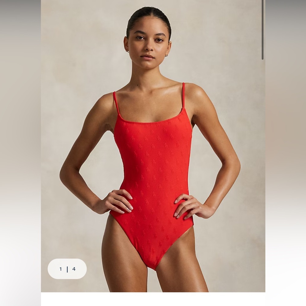 Polo Ralph Lauren Pony One Piece Swimsuit